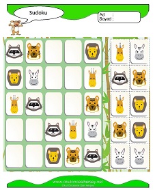 Sudoku Çocuk Bulmacaları